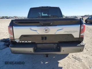 2020 Nissan Titan Platinum Reserve with VIN 1N6AA1EF2LN500797, listed as a Copart auction lot 41897765 with 90,060 mi miles and Salvage title. Bid and sale history available at DreamBid. Image 6.
