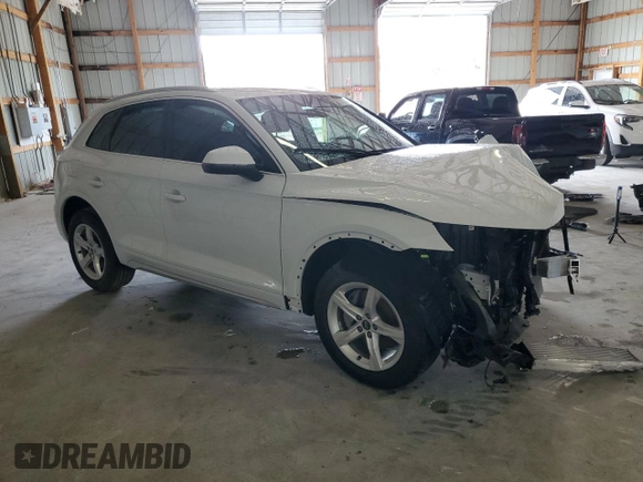 2025 Audi Q5 Premium with VIN WA1ABAFY5S2043719, listed as a Copart auction lot 57621145 with Not provided miles and Salvage title. Bid and sale history available at DreamBid. Image 4.