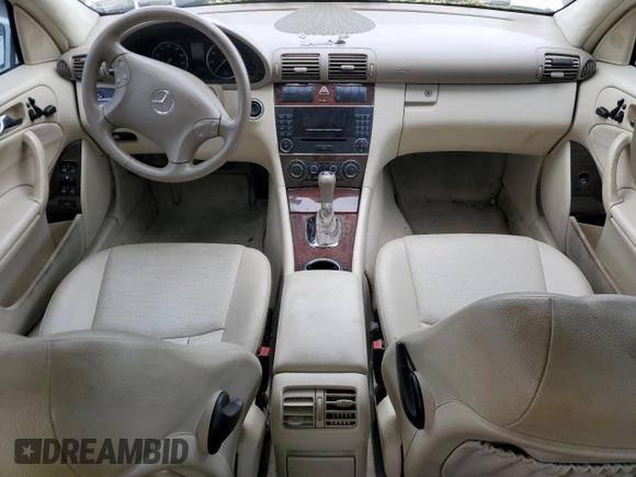 2007 Mercedes-Benz C 280 Luxury with VIN WDBRF92HX7F891031, listed as a Copart auction lot 57889315 with 168,789 mi miles and Salvage title. Bid and sale history available at DreamBid. Image 8.