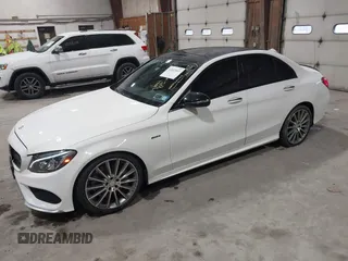 2016 Mercedes-Benz C 450 AMG with VIN 55SWF6EB5GU112843, listed as a IAAI auction lot 41857657 with 114,594 mi miles and . Bid and sale history available at carsss.com. Image 2.