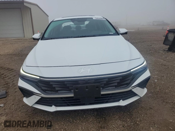 2024 Hyundai Elantra Limited z VIN KMHLP4DG0RU817543, wystawiony jako Copart lot #54535815 z przebiegiem 15 391 mil mil oraz Szkoda całkowita • Salvage title. Historia ofert i sprzedaży dostępna na DreamBid. Obrazek 5.