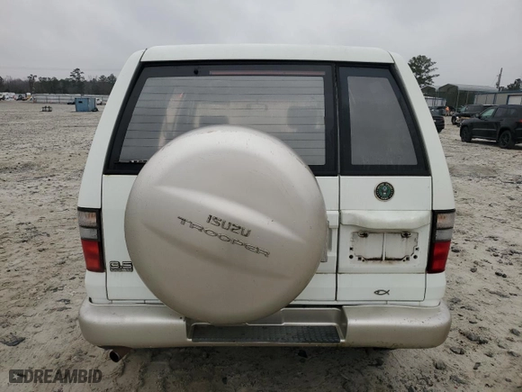 2001 Isuzu Trooper S with VIN JACDS58X317J10350, listed as a Copart auction lot 86424714 with 186,279 mi miles and Clean Title. Bid and sale history available at carsss.com. Image 6.