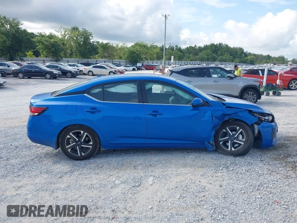 2024 Nissan Sentra SV with VIN 3N1AB8CV0RY361478, listed as a IAAI auction lot 42354081 with 15,697 mi miles and . Bid and sale history available at DreamBid. Image 13.
