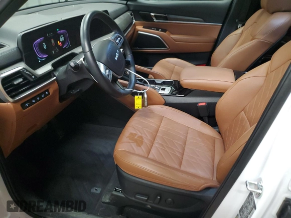 2024 Kia Telluride EX with VIN 5XYP3DGCXRG521053, listed as a Copart auction lot 50351475 with 18,227 mi miles and Salvage title. Bid and sale history available at DreamBid. Image 7.