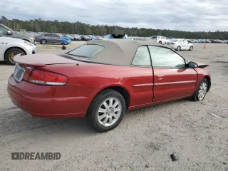 2004 Chrysler Sebring GTC z VIN 1C3EL75R74N196447, wystawiony jako Copart lot #85676674 z przebiegiem Nie podano mil oraz Czysty tytuł • Clean title. Historia ofert i sprzedaży dostępna na DreamBid. Obrazek 3.