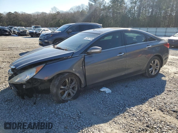 2012 Hyundai Sonata Limited with VIN 5NPEC4AC9CH469480, listed as a Copart auction lot 42387105 with 124,526 mi miles and Salvage Title. Bid and sale history available at carsss.com. Image 1.