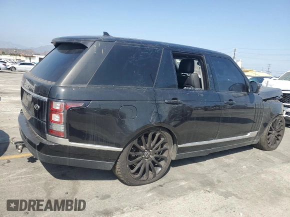 2016 Land Rover Range Rover with VIN SALGR2KF0GA298046, listed as a Copart auction lot 61105655 with 84,545 mi miles and Salvage title. Bid and sale history available at DreamBid. Image 3.