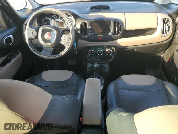 2017 FIAT 500L Lounge with VIN ZFBCFACH5HZ039602, listed as a Copart auction lot 43991785 with 120,918 mi miles and Salvage Title. Bid and sale history available at DreamBid. Image 8.