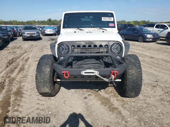 2014 Jeep Wrangler Unlimited Sport with VIN 1C4BJWDG4EL125251, listed as a Copart auction lot 56437605 with 76,867 mi miles and Clean Title. Bid and sale history available at DreamBid. Image 5.