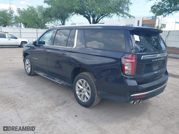 2023 Chevrolet Suburban Premier with VIN 1GNSCFKDXPR380853, listed as a IAAI auction lot 41935510 with 70,682 mi miles. Bid and sale history available at carsss.com. Image 3.