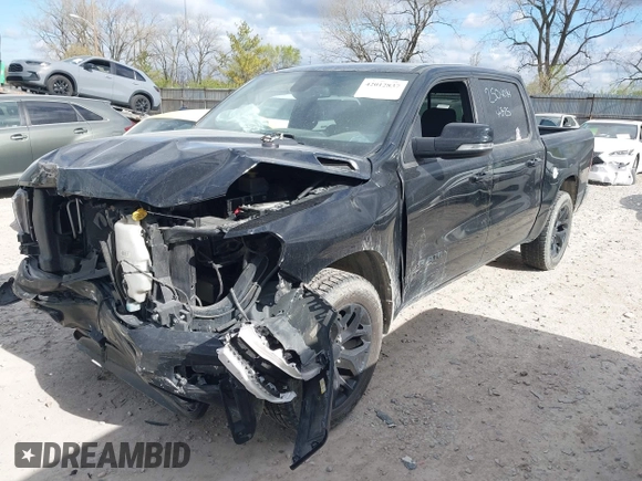 2019 Ram 1500 Big Horn z VIN 1C6SRFFTXKN524482, wystawiony jako IAAI lot #42012837 z przebiegiem 117 176 mil mil oraz . Historia ofert i sprzedaży dostępna na DreamBid. Obrazek 2.
