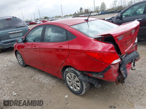 2015 Hyundai Accent GLS with VIN KMHCT4AE0FU915871, listed as a IAAI auction lot 41955604 with 110,822 mi miles and . Bid and sale history available at carsss.com. Image 3.