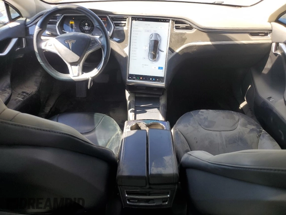 2013 Tesla Model S with VIN 5YJSA1CG9DFP09733, listed as a Copart auction lot 71574474 with 88,163 mi miles and Salvage title. Bid and sale history available at DreamBid. Image 8.