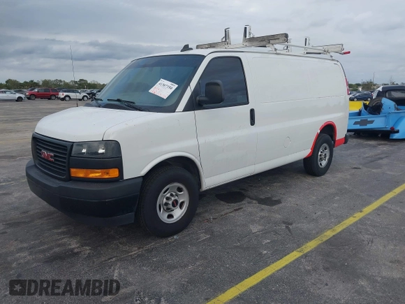 2022 GMC Savana Cargo Van with VIN 1GTW7AF75N1149215, listed as a IAAI auction lot 41307350 with 117,793 mi miles. Bid and sale history available at carsss.com. Image 17.