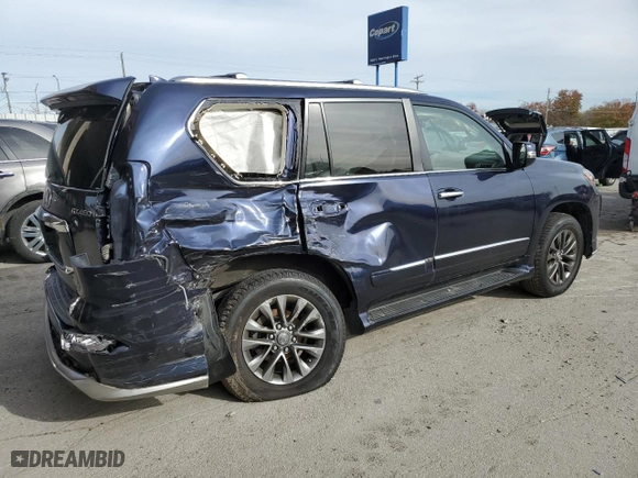 2018 Lexus GX with VIN JTJJM7FX4J5208406, listed as a Copart auction lot 80286064 with 96,625 mi miles and Salvage Title. Bid and sale history available at carsss.com. Image 3.