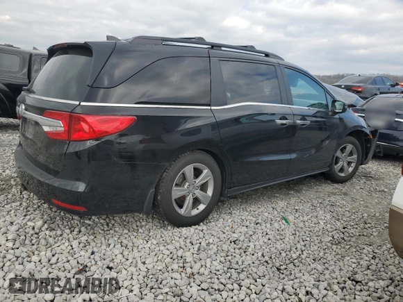2019 Honda Odyssey EX-L with VIN 5FNRL6H70KB132716, listed as a Copart auction lot 52770195 with Not Provided miles and Salvage Title. Bid and sale history available at DreamBid. Image 3.