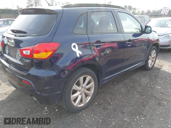 2012 Mitsubishi Outlander Sport SE with VIN JA4AR4AU9CZ003797, listed as a IAAI auction lot 41492371 with 45,225 mi miles. Bid and sale history available at carsss.com. Image 4.