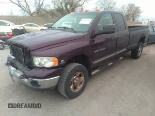 2005 Dodge Ram 3500 SLT with VIN 3D7LS38C65G768954, listed as a IAAI auction lot 40947309 with 262,829 mi miles. Bid and sale history available at carsss.com. Image 2.
