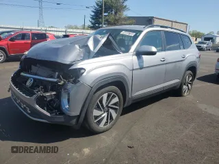 2024 Volkswagen Atlas SE z VIN 1V2WR2CA4RC567340, wystawiony jako Copart lot #54665765 z przebiegiem 24 743 mil mil oraz Szkoda całkowita • Salvage title. Historia ofert i sprzedaży dostępna na DreamBid. Obrazek 1.