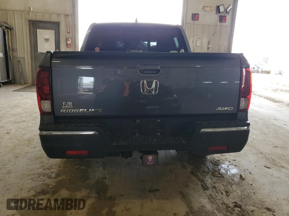 2018 Honda Ridgeline RTL-E z VIN 5FPYK3F77JB007492, wystawiony jako Copart lot #43716475 z przebiegiem Nie podano mil oraz Szkoda całkowita • Salvage title. Historia ofert i sprzedaży dostępna na DreamBid. Obrazek 6.