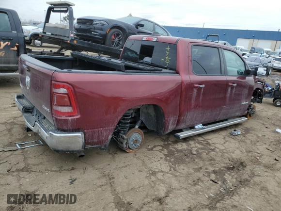 2019 Ram 1500 Big Horn/Lone Star with VIN 1C6RRFFG7KN674938, listed as a Copart auction lot 47053805 with 74,790 mi miles and Clean Title. Bid and sale history available at carsss.com. Image 3.
