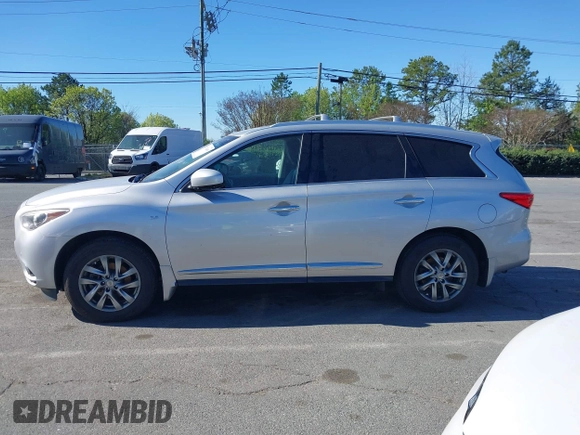 2015 Infiniti QX60 with VIN 5N1AL0MN0FC502107, listed as a IAAI auction lot 41793449 with 180,961 mi miles. Bid and sale history available at carsss.com. Image 14.