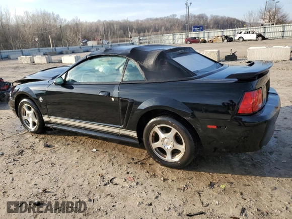 2004 Ford Mustang Deluxe with VIN 1FAFP44644F239751, listed as a Copart auction lot 44694095 with 164,465 mi miles and Non Repairable. Bid and sale history available at carsss.com. Image 2.
