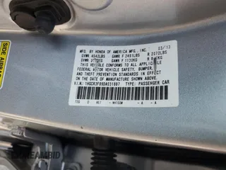 2013 Honda Accord Touring z VIN 1HGCR3F99DA031887, wystawiony jako Copart lot #54671325 z przebiegiem 188 879 mil mil oraz Szkoda całkowita • Salvage title. Historia ofert i sprzedaży dostępna na DreamBid. Obrazek 13.