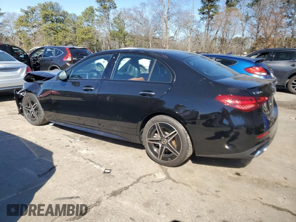 2024 Mercedes-Benz C 300 z VIN W1KAF4HBXRR177105, wystawiony jako Copart lot #45895435 z przebiegiem 10 057 mil mil oraz Szkoda całkowita • Salvage title. Historia ofert i sprzedaży dostępna na DreamBid. Obrazek 2.