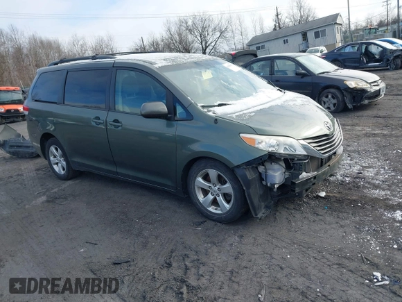 2013 Toyota Sienna LE AAS with VIN 5TDKK3DC9DS334815, listed as a IAAI auction lot 41589497 with 223,674 mi miles and . Bid and sale history available at DreamBid. Image 1.