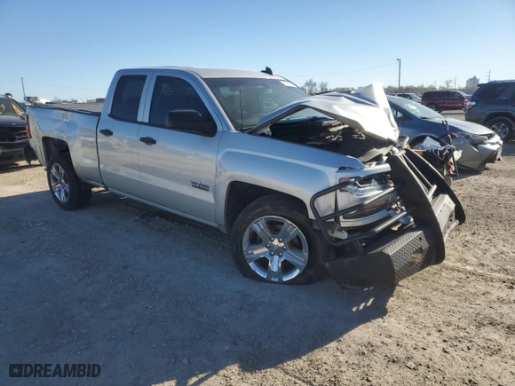 2018 Chevrolet Silverado 1500 Custom with VIN 1GCRCPEC5JZ225215, listed as a Copart auction lot 87216184 with 199,701 mi miles and Salvage Title. Bid and sale history available at carsss.com. Image 4.