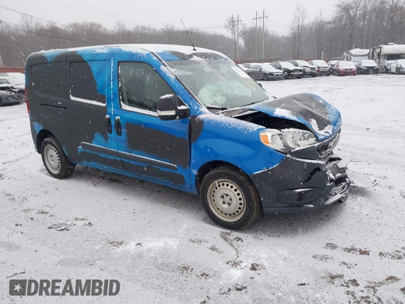 2019 Ram ProMaster City Cargo Tradesman z VIN ZFBHRFAB1K6N97741, wystawiony jako IAAI lot #41172462 z przebiegiem 151 903 mil mil oraz . Historia ofert i sprzedaży dostępna na DreamBid. Obrazek 1.