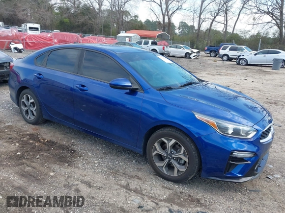 2020 Kia Forte LXS with VIN 3KPF24ADXLE191127, listed as a IAAI auction lot 41790619 with 53,777 mi miles. Bid and sale history available at carsss.com. Image 1.