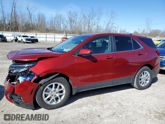 2024 Chevrolet Equinox LT with VIN 3GNAXUEG6RS235271, listed as a Copart auction lot 51453835 with 5,938 mi miles and Salvage Title. Bid and sale history available at DreamBid. Image 1.