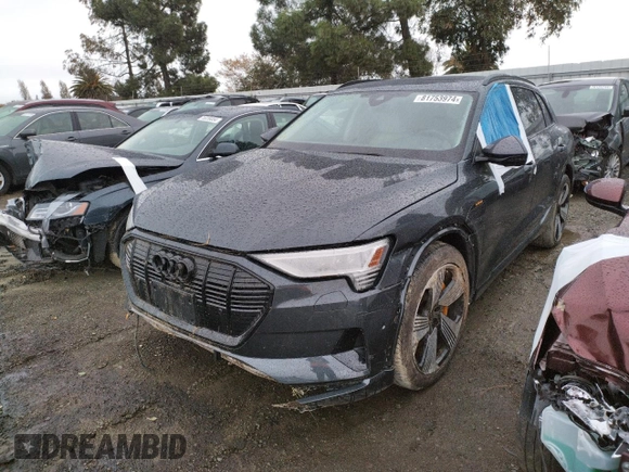 2022 Audi e-tron Premium Plus with VIN WA1LABGEXNB032371, listed as a Copart auction lot 81753974 with Not provided miles and Salvage title. Bid and sale history available at DreamBid. Image 1.