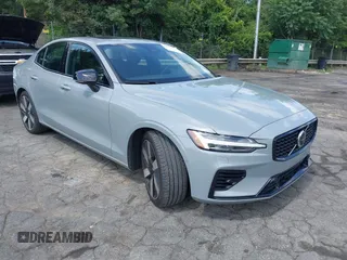 2024 Volvo S60 Plus Dark Theme with VIN 7JRH60FL5RG305681, listed as a IAAI auction lot 42515736 with 14,157 mi miles and . Bid and sale history available at DreamBid. Image 1.