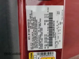 2016 Ford Fusion SE Hybrid with VIN 3FA6P0LU8GR184754, listed as a Copart auction lot 52637595 with 137,313 mi miles and Salvage Title. Bid and sale history available at carsss.com. Image 12.