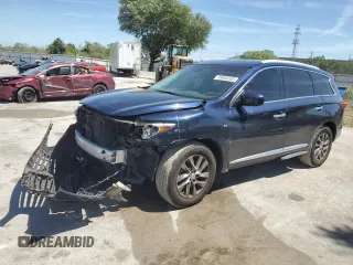 2015 Infiniti QX60 with VIN 5N1AL0MN3FC537434, listed as a Copart auction lot 49858355 with 155,181 mi miles and Salvage Title. Bid and sale history available at DreamBid. Image 1.