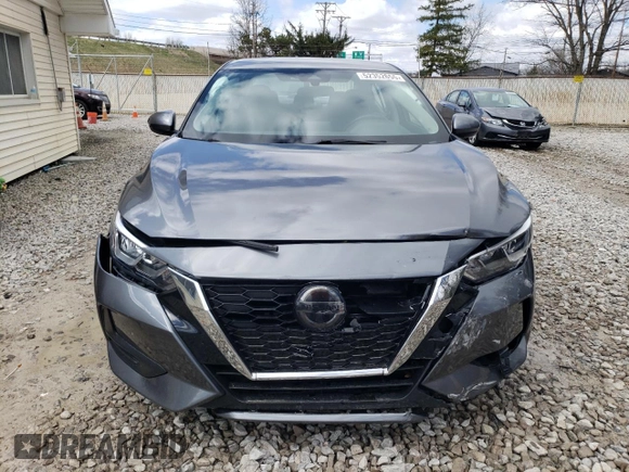 2022 Nissan Sentra SV with VIN 3N1AB8CV2NY296465, listed as a Copart auction lot 52352655 with 37,403 mi miles and Salvage Title. Bid and sale history available at DreamBid. Image 5.