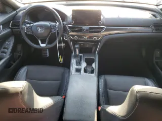 2018 Honda Accord Sedan Sport 1.5T with VIN 1HGCV1F38JA150327, listed as a Copart auction lot 48399355 with 96,371 mi miles and Salvage Title. Bid and sale history available at carsss.com. Image 8.