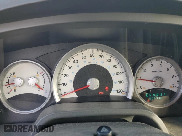 2005 Dodge Dakota Laramie with VIN 1D7HW58NX5S248188, listed as a Copart auction lot 75443734 with 209,716 mi miles and Salvage Title. Bid and sale history available at DreamBid. Image 9.