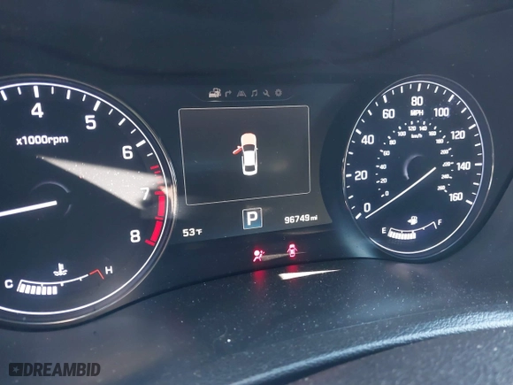 2016 Hyundai Genesis 3.8L with VIN KMHGN4JE6GU143843, listed as a IAAI auction lot 41291109 with 96,749 mi miles. Bid and sale history available at carsss.com. Image 7.