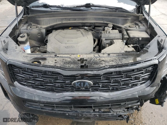 2021 Kia Telluride SX with VIN 5XYP5DHC0MG157713, listed as a Copart auction lot 49641365 with 98,058 mi miles and Salvage Title. Bid and sale history available at carsss.com. Image 12.