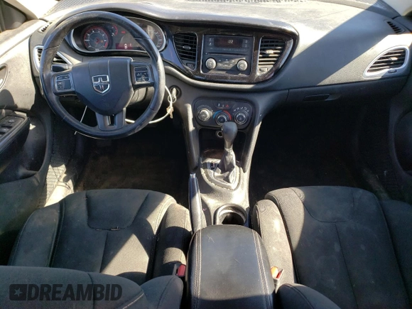 2013 Dodge Dart SXT with VIN 1C3CDFBA6DD322297, listed as a Copart auction lot 43292614 with 57,437 mi miles and Salvage Title. Bid and sale history available at carsss.com. Image 8.