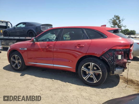 2017 Jaguar F-Pace S with VIN SADCM2BV1HA098388, listed as a Copart auction lot 60982615 with 151,310 mi miles and Salvage title. Bid and sale history available at DreamBid. Image 2.