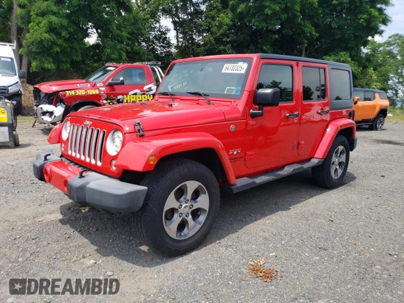 2017 Jeep Wrangler Unlimited Sahara with VIN 1C4HJWEG3HL610297, listed as a Copart auction lot 64732325 with 43,274 mi miles and Salvage title. Bid and sale history available at DreamBid. Image 1.