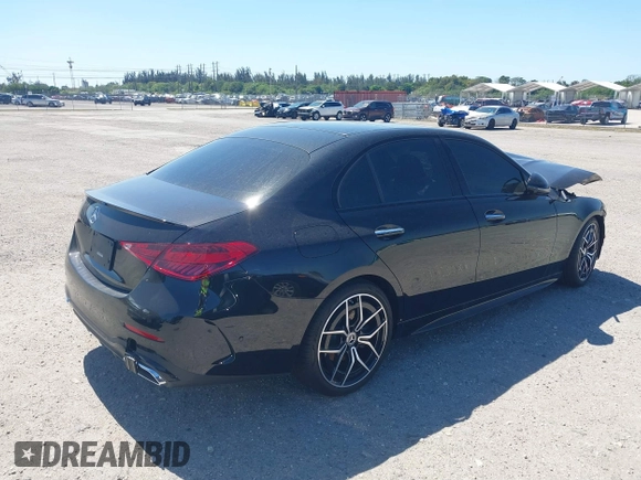 2024 Mercedes-Benz C 300 with VIN W1KAF4GBXRR231973, listed as a IAAI auction lot 41728511 with Not Provided miles and . Bid and sale history available at DreamBid. Image 4.