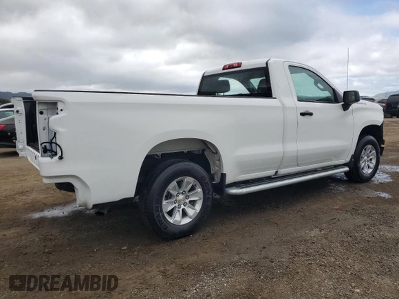 2024 Chevrolet Silverado 1500 Work Truck with VIN 3GCNAAED3RG341129, listed as a Copart auction lot 50421585 with 6,627 mi miles and Clean Title. Bid and sale history available at carsss.com. Image 3.