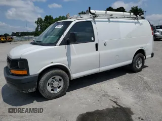 2013 Chevrolet Express Cargo with VIN 1GCWGFCA4D1139707, listed as a Copart auction lot 62185705 with 202,267 mi miles and Clean title. Bid and sale history available at DreamBid. Image 1.