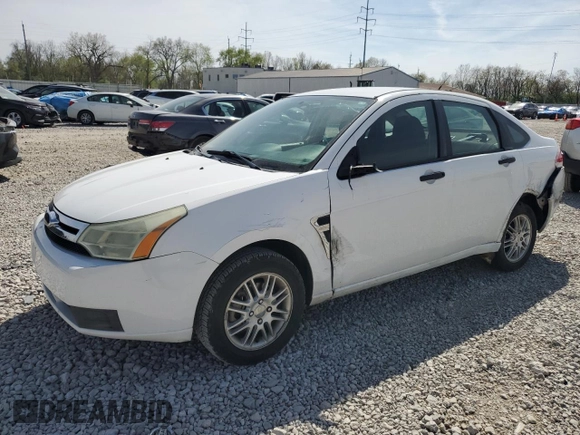 2008 Ford Focus SE with VIN 1FAHP35N78W244120, listed as a Copart auction lot 54223195 with 96,813 mi miles and Salvage Title. Bid and sale history available at carsss.com. Image 1.